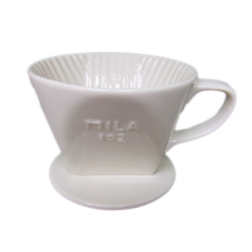 Mila三孔陶瓷濾杯白色 1~4人份